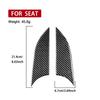 For SEAT Leon MK2 1P Cupra FR 2005—2012 Inner Door Armrest Panel Interior Cover Trim / 3K Carbon Fiber+ Resin / 3mm Anti-Scratch