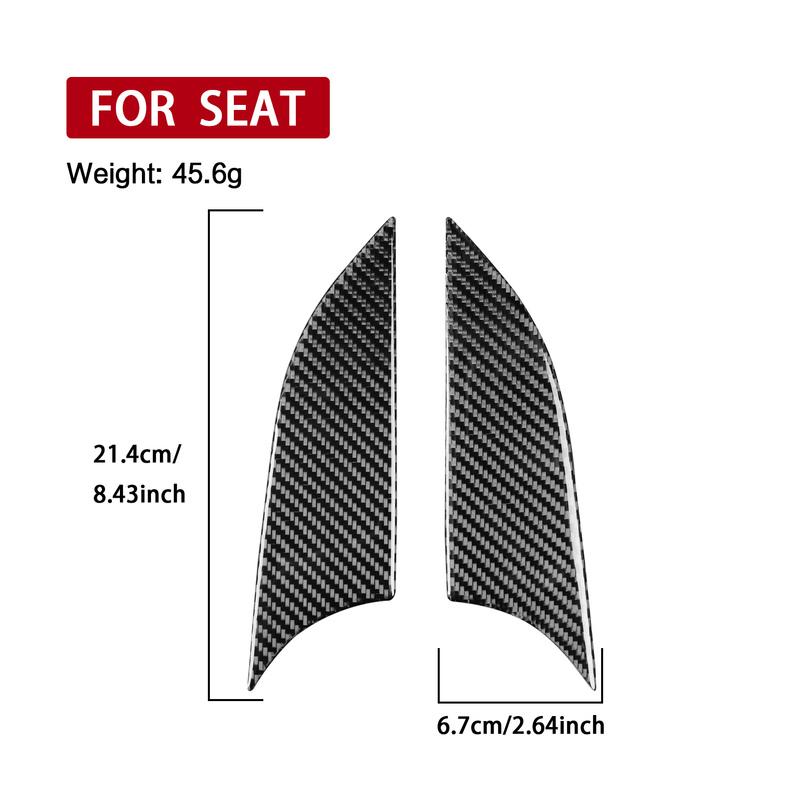 For SEAT Leon MK2 1P Cupra FR 2005—2012 Inner Door Armrest Panel Interior Cover Trim / 3K Carbon Fiber+ Resin / 3mm Anti-Scratch
