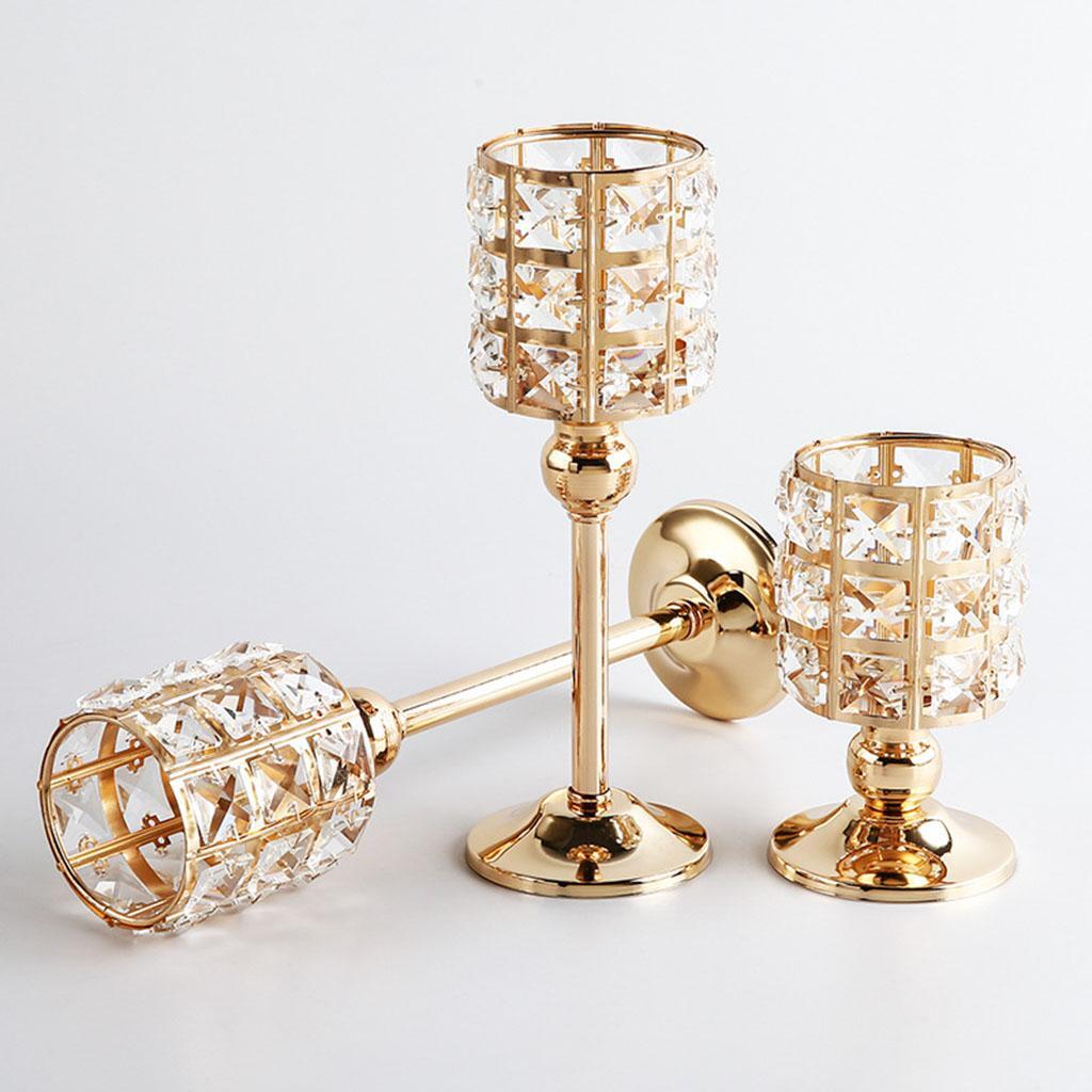 Candelabru elegant din cristal suport lumânare piesă centrală petrecere sfeșnic decor casă