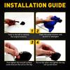 1Pcs Universal Car Radio Antenna Shark Fin Roof Decorative Antenna with Adhesive Tape Base with FM/AM Radio Function For Cars