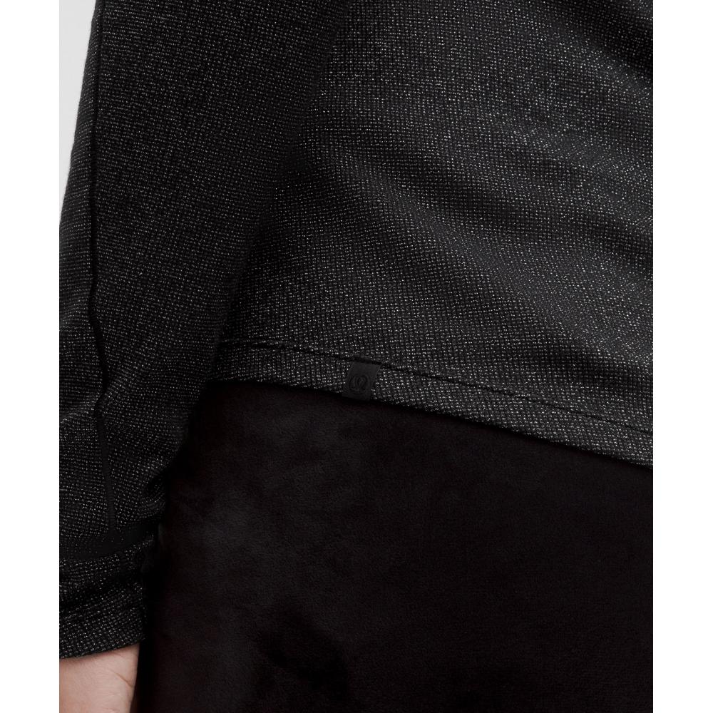 Lululemon Hold Tight Long Sleeve Shirt  Sparkle Black Silver