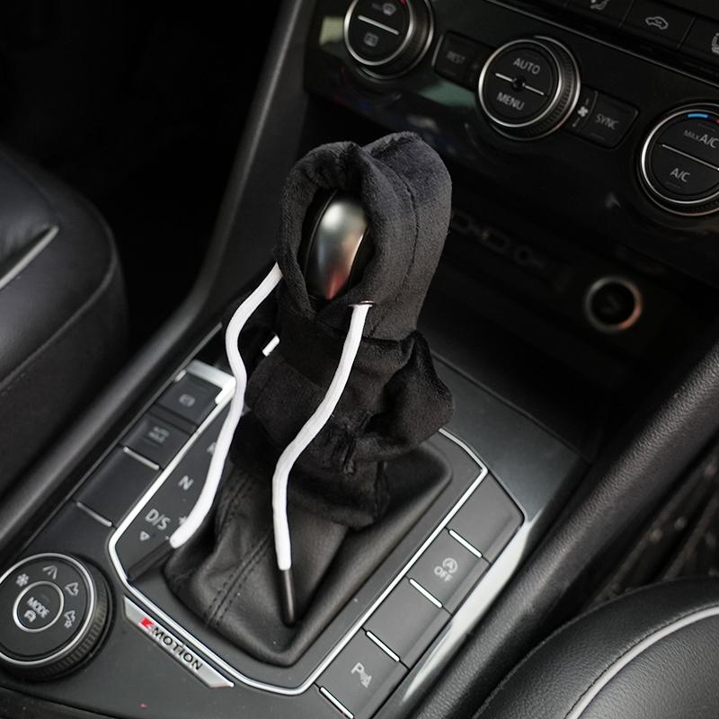 Gear Shift Cover Hoodie Gear Lever Sweatshirt Handle Car Decoration Fits Manual Automatic Car Shift Collars Interior Accessories