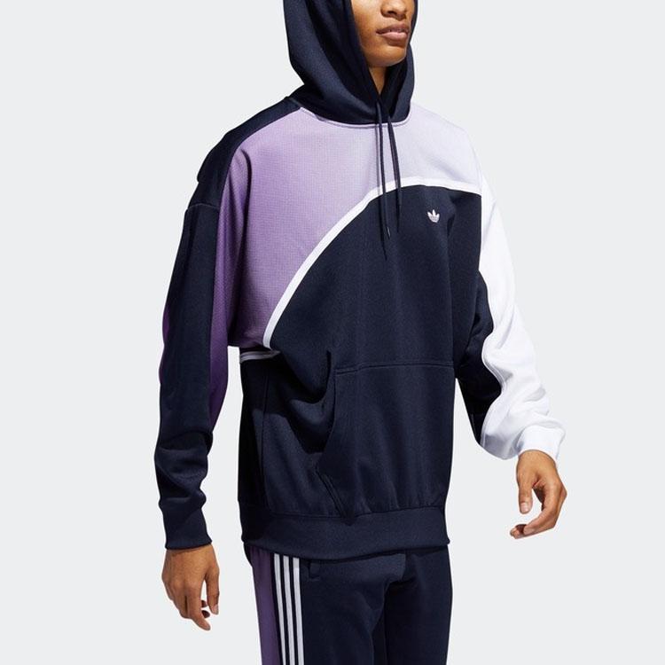 Adidas Originals Gradient Hooded Sweatshirt With Trefoil Logo Men Tops Legend-Ink FM1575