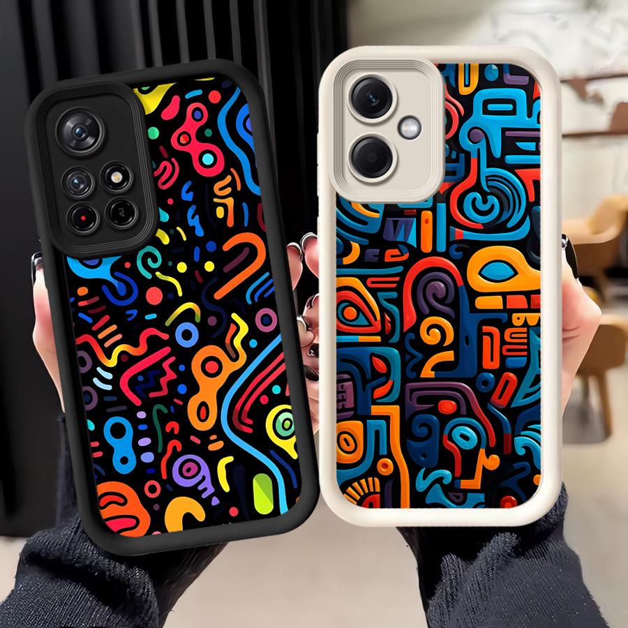 Colorful Pattern Case for Xiaomi Poco F8 X3 NFC C51 X3 Pro C61 C50 Phone Cover