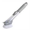Long Handle Pot Brush Stick Proof Hydraulic Auto Soap Dispensing Pot Scrub Brush for Dishes Kitchen Utensils