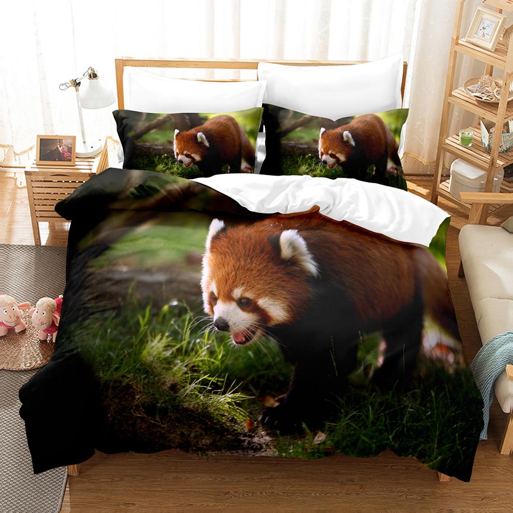 3D The Lesser Panda Bedding Sets Duvet Cover Set With Pillowcase Twin Full Queen King Bedclothes Bed Linen