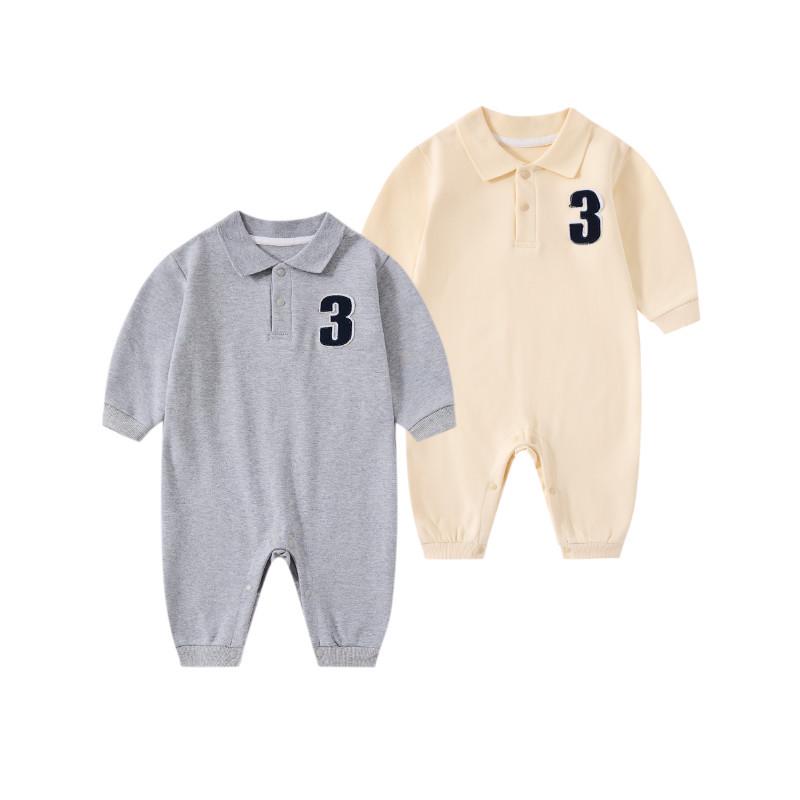 Autumn Fashion Baby Boy Romper Polo Shirt - Toddler Gentleman Style Outerwear