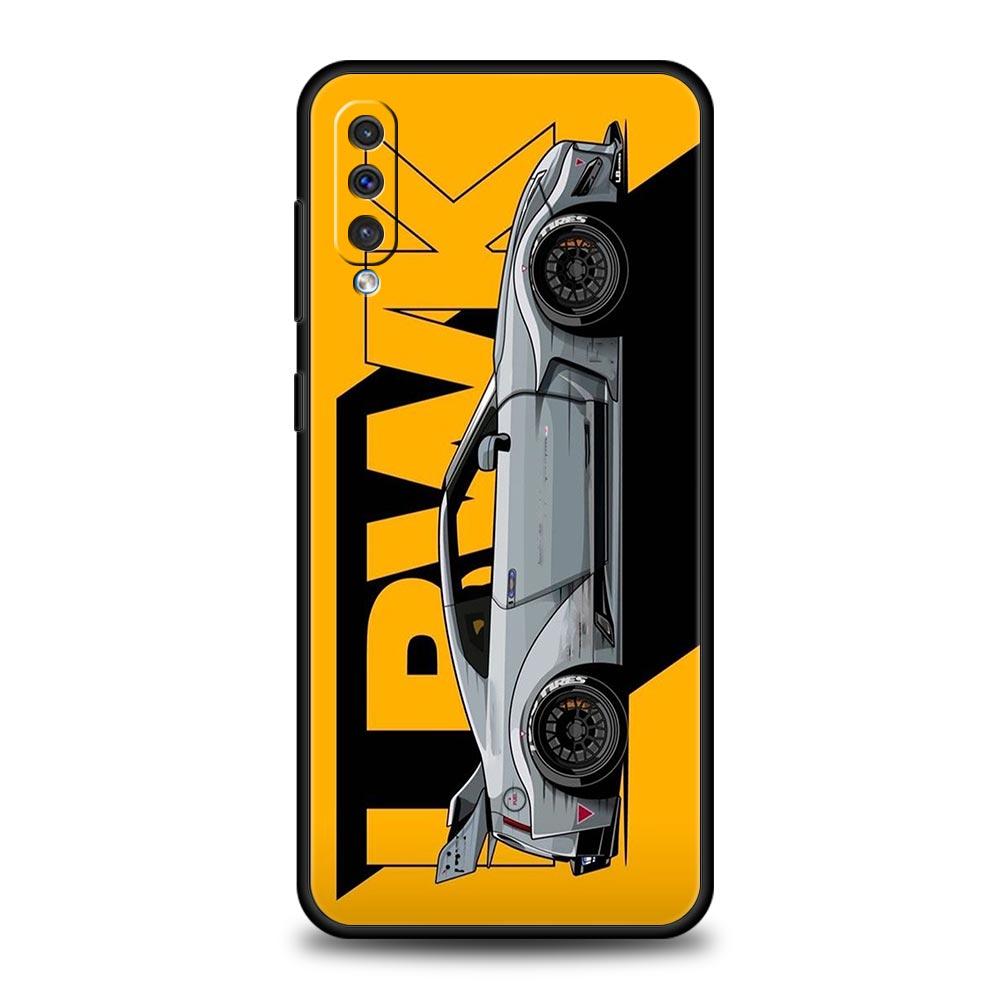 Japan JDM Sports Cars Phone Case For Samsung A54 A52 A24 A14 A50 A70 A10 A40 A20S A20E A06 A12 A22 A34 A42 A32 5G A04s A16 Cover
