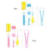 7pcs Home Spout Cup 360-degree Bottle Brush Baby Nipple Rotating Clean Sponge