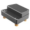 Ramp Cat Litter Stair with Non Slip Feet Detachable Washable Leakproof 2 Steps for Elderly Cats