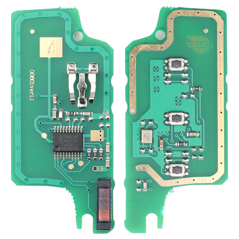 LIXIANG for Peugeot 207 307 407 208 308 408 607 Partner Ce0536 433Mhz ID46 2/3 Buttons ASK FSK Modified Remote Car Key