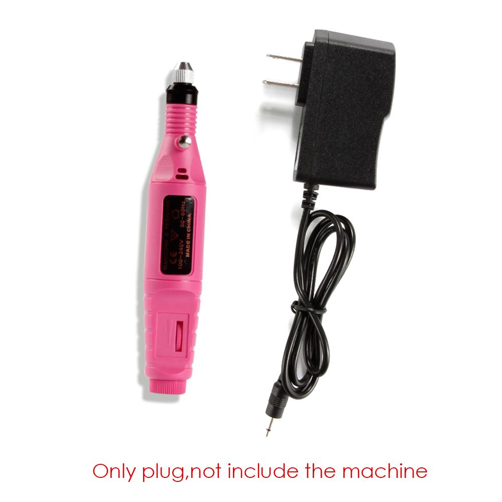 Adaptor electric pentru unghii Mufă pentru mașină de manichiură Unelte pentru arta unghiilor Priză pentru mașină pentru pedichiură