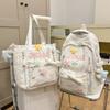 Schoolbags Children Elementary School Girls Junior High School Students High School Students Make up Lessons Bag Letters High Appearance
