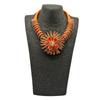 2024 New Aluminium Flower Colorful Jewelry Set for Women African Bridal Necklace Earrings Set Party Jewellery Gifts