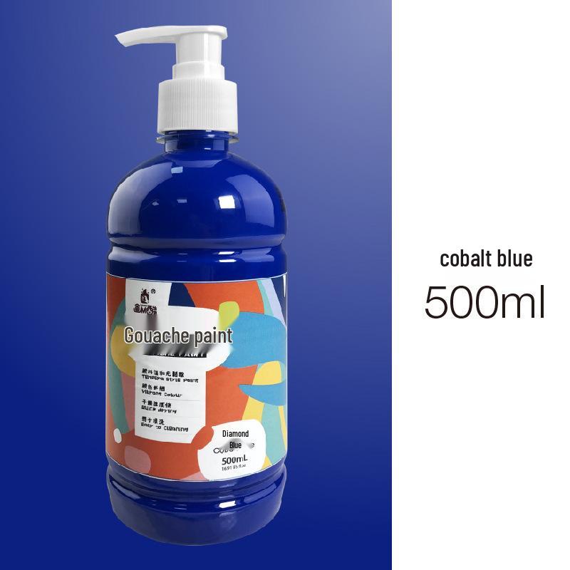 Kunstbedarf: 24-Farben 500ml Waschbares Gouache-Farben-Set für Bildungseinrichtungen und Kinder
