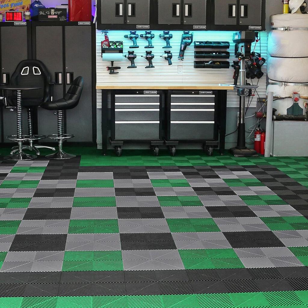 Drainage Mat Modular Floor Tile 12” X 12” Interlocking Drainage Cushion