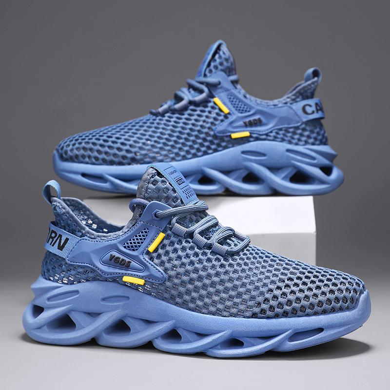 Fashion Men's Summer Mesh Sneakers - Breathable for Casual Outdoor Running Tennis Hiking & Luxury Platform Loafers Style