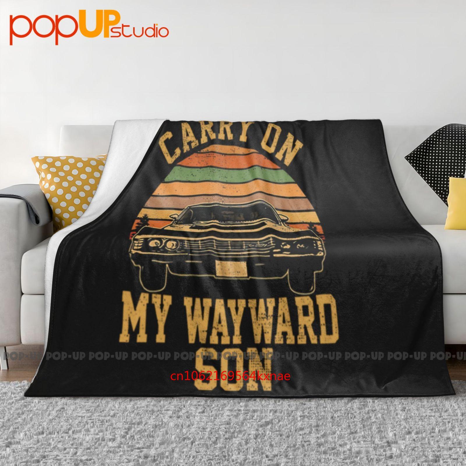 

Supernatural Carry On My Wayward Son Ultra-Soft Blanket Quilt Winter Sofa Cover Bed Covers 30x40in