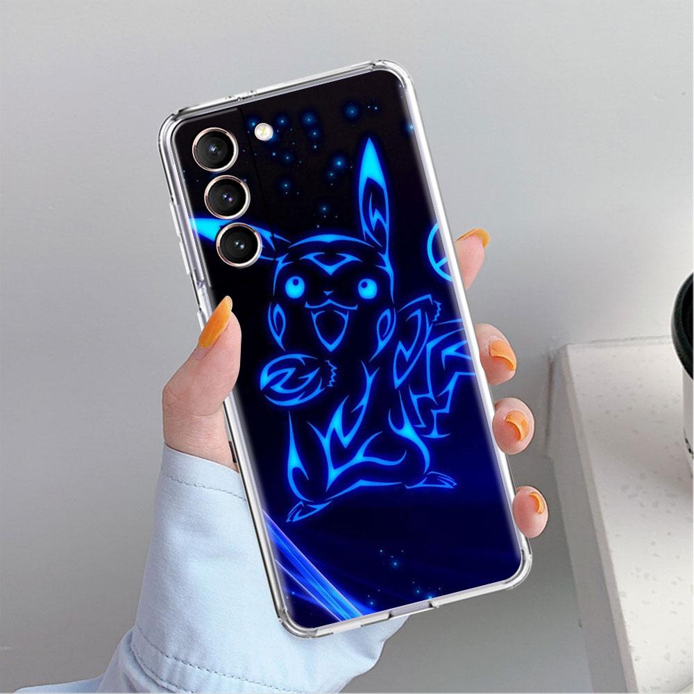 Clear Case For Samsung Galaxy S22 S20 FE S21 S10 S9 Plus Note 20 Ultra 10 Lite Transparent Phone Shell Anime Pokemon Japan