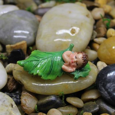 Yousheng Garden Miniature Resin Landscape Statue Figurines Exquisite Garden Decor for Home