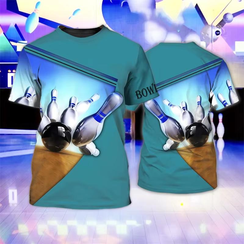 Fashion 3D Print Bowling T-Shirt Men Women Casual Fashion Sports Men T Shirt Streetwear Tees Tops Women T-Shirt Kid TShirt Y2k