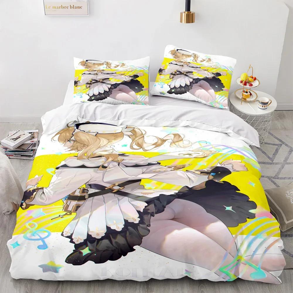

Genshin Impact Bedding Set Anime Game Kids Duvet Cover Sets Comfortable Bedspreads Queen King Size Bedroom Decor 70x133cm 2pcs
