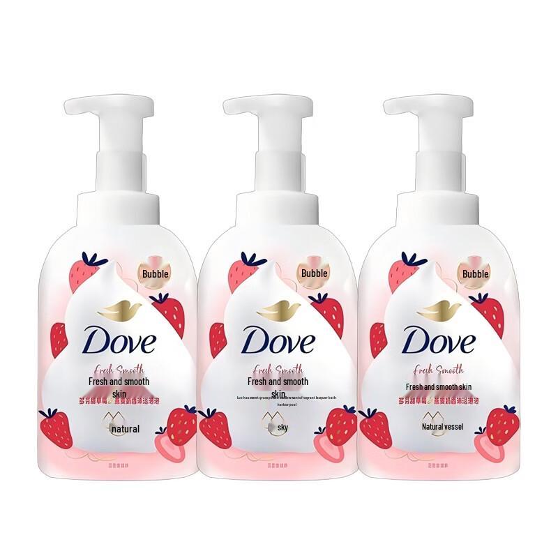 Dove Нежный гель для душа «Сладкая клубника и овсяное молоко»