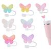 Straw Cover Cap for Stanley Tumbler Cup 10mm (0.4inch) Silicone Straw Covers for Straws Butterfly Straw Topper Cup Accessories Cup Holders 5