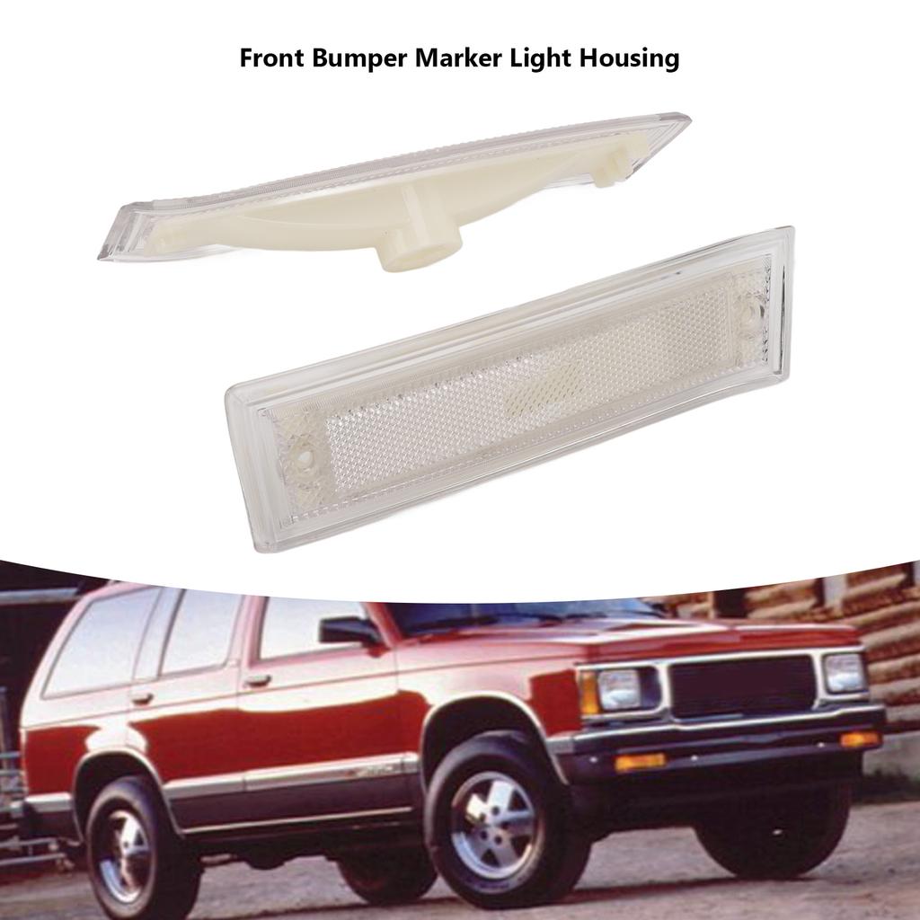 Car Front Bumper Side Marker Light Housing Cover Accessory Replacement for 1981‑1991