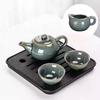 Kung Fu Tea Set Home One Pot Two Cups Tea Plate Small Ceramic Teapot Teacups Hotel Personal Small Sets Traveling