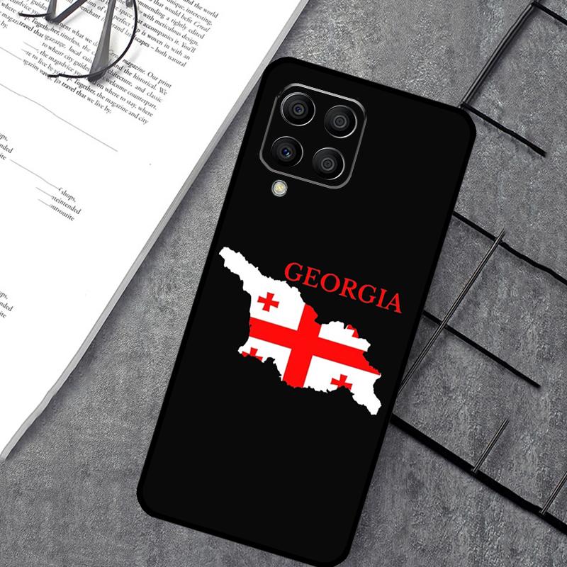 Georgia Grunge Flag Case For Samsung Galaxy M35 M21 M12 M13 M14 M15 M06 M16 M36 M56 M31 M53 M32 M52 M55 M34 M54