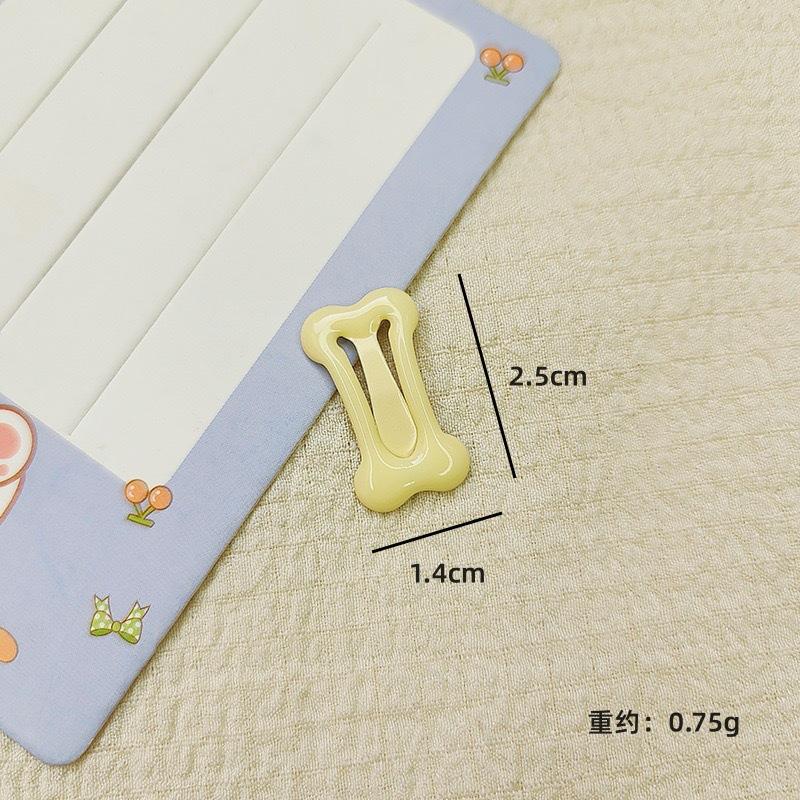 2.5cm Oil Drop Dopamine Color Hair Clip Small Bone Sweet Cute Girl BB Clip Side Bangs Broken Hair Small Hair
