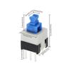 10Pcs/Lot Square 7X7X12Mm 6 Pin Dpdt Mini Push Button Flat Self-Locking Switch G64 Multimeter Switch Micro Switch Kit