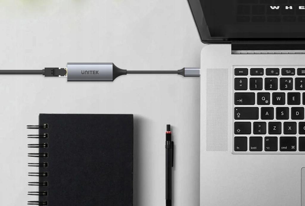 Kabel Adapter Unitek U1312A USB-C 3.1 Gen 1 - RJ45 1000 Mbps