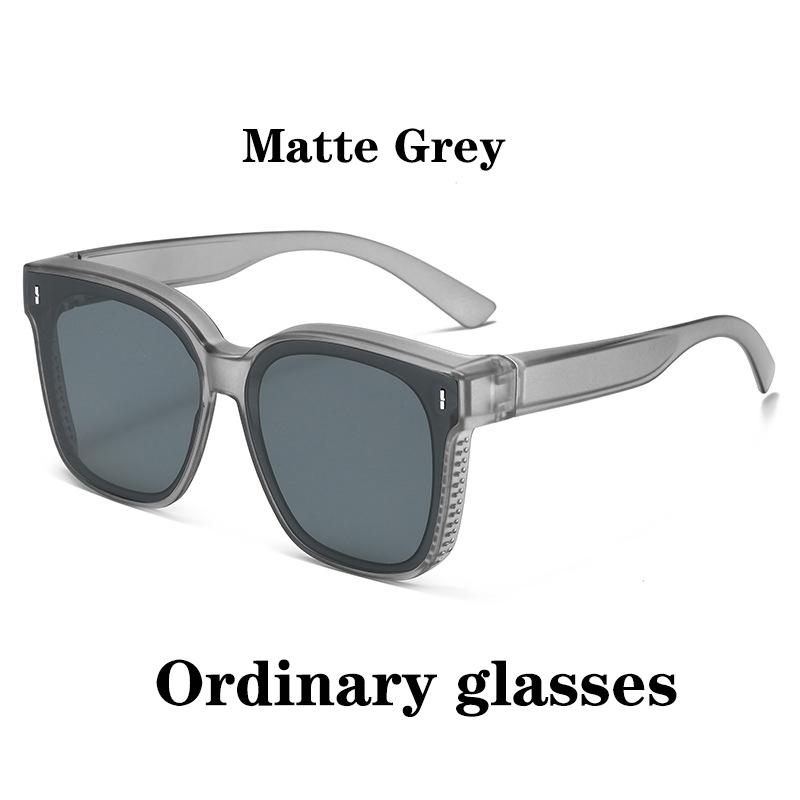 

Модные квадратные поляризованные солнцезащитные очки, покрывающие очки для коррекции зрения при близорукости, портативные мужские и женские винтажные очки для вождения и рыбалки MULTI