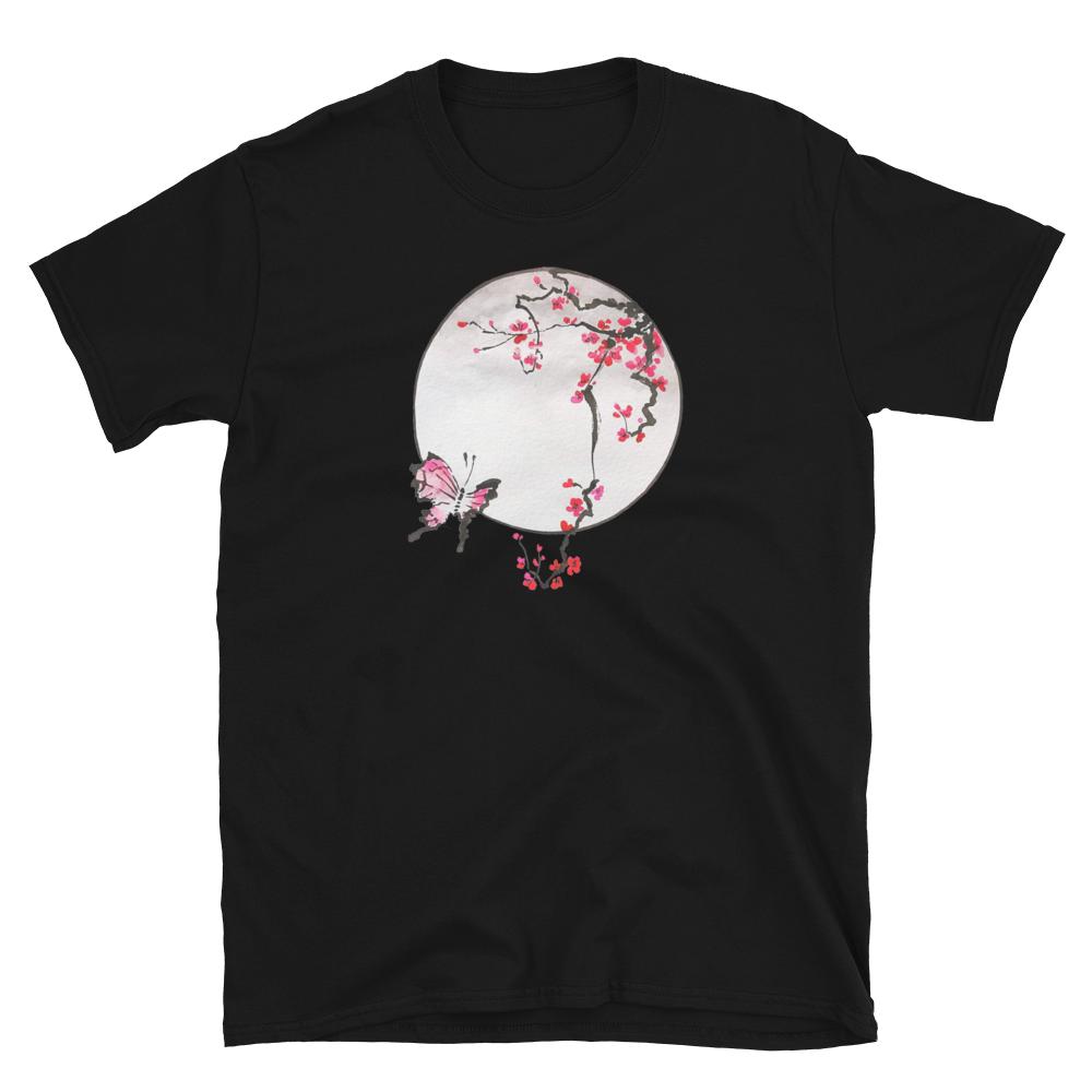 The Blossom and the Butterfly Cherry Blossom Graphic Print Tarot T-Shirt S