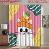 2D Flachdruck 2 Stück Fensterbehandlung Vorhänge Süße Katze Zitronenhut Digital Bedruckte Polyester Vorhänge Familienfeier Dekoration Verwendung