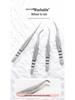 Stainless Steel Curved & Straight Tip Tweezers for Eyelash Grafting & Blackhead Removal