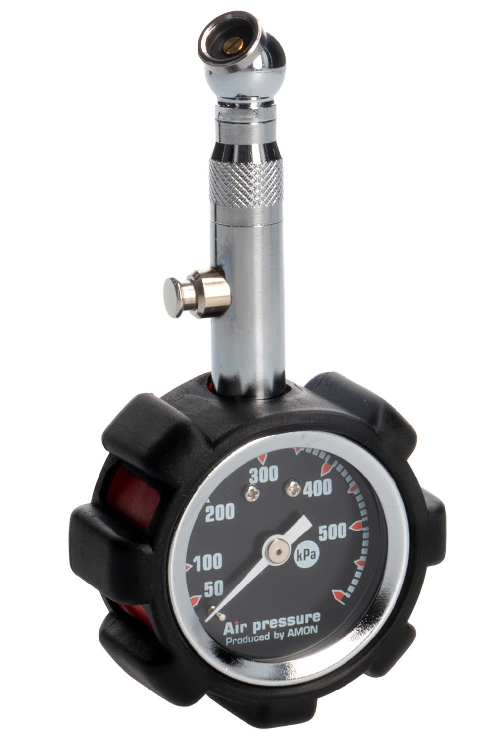 

amon Tire Pressure with Rubber for Daily Tire Pressure Maximum Reading 4978 Gauge, Black, Protector, Checks, 500kPa,