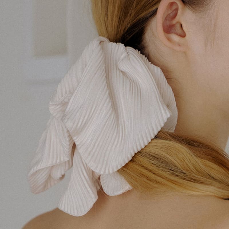 HAS HLD020 Pleated Square Scrunchie