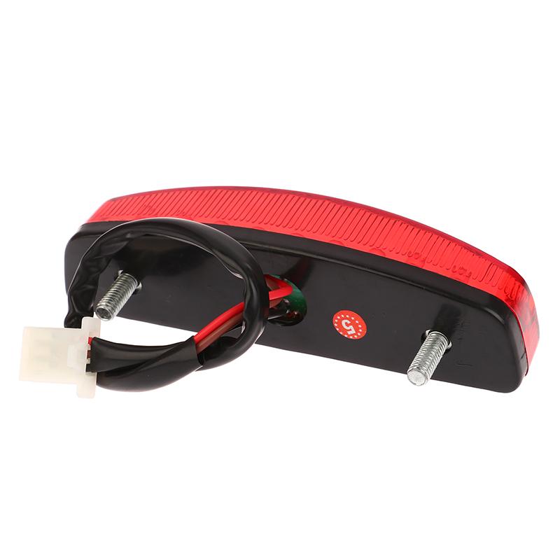 LED 3Wire 12V Bremsestopplys Lisens Baklys Rød For ATV Terrengmotorsykkel Kjørebaklys Universal 12V Rød
