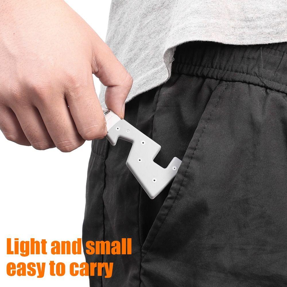 ABS Desk Phone Holder Keychain Foldable Mini Keyring Desk Cellphone Support  Key Ring Gift