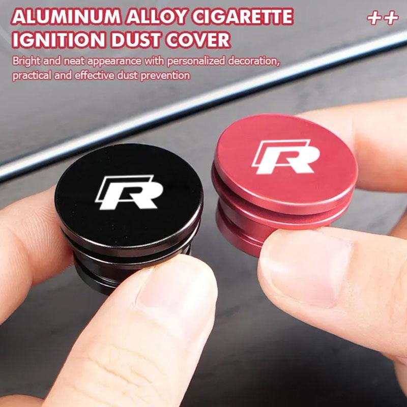 Metal Car Cigarette Lighter Plug Cover Dust Covers for Volkswagen VW R Line Golf Polo Jetta Passat Touareg Tiguan MK6 Scirocco