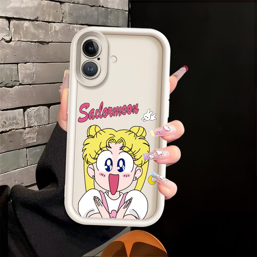 Case for Apple iPhone 17 Pro Max Air XR 15 14 Plus 16 11 12 13 Mini XS 16e Phone Cover Cartoon Sailor Moon