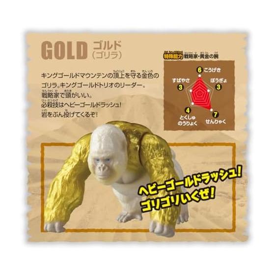 TAKARA TOMY Ania Adventure Continent Ania Kingdom Gordo (Gorilla) Animal Dinosaur Toy Ages 3+