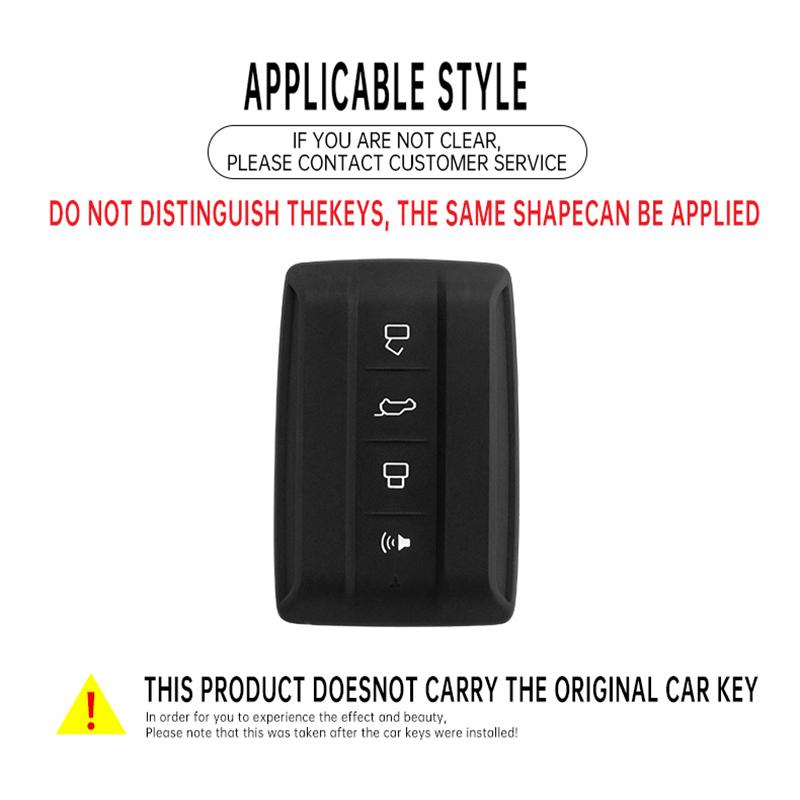 Zinc Alloy+Leather Car Key Case For Great Wall Gwm Wey Tank 300 500 Tank300 Tank500 Car Remote Key Case Cover Protective Shell