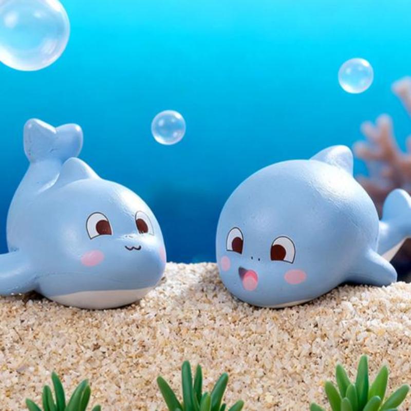 5/10Pcs Cute Mini Sea Animals Statue Aquarium Home Desktop Micro Landscape Resin Fish Tank Aquarium Decoration Accessories