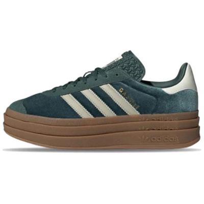Gazelle Bold Mineralgrün Samt Damen Sneaker Kittgrau IG4391