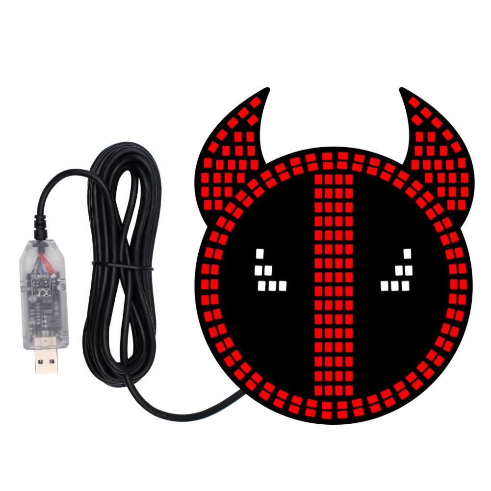 

Светодиодные декоративные ленты «Дьявольский глаз» для автомобиля, Предупредительный свет на заднее стекло, Атмосферные лампы «Дьявольский глаз», Аксессуары для украшения автомобиля