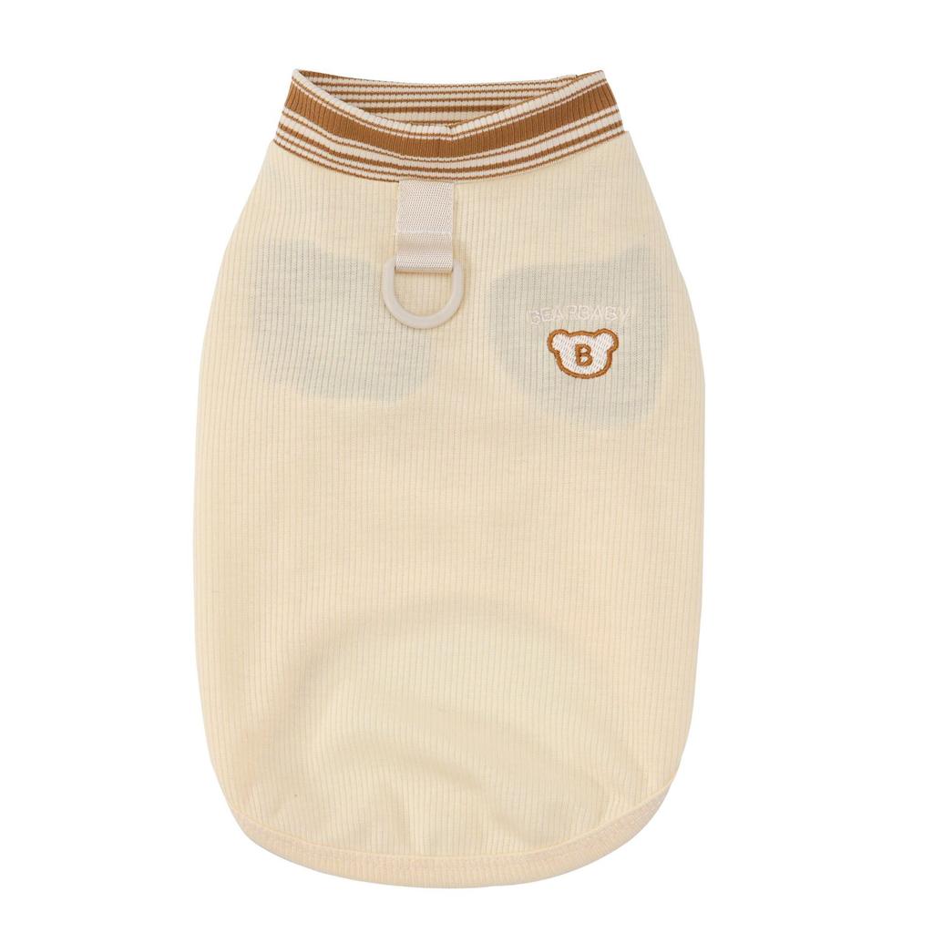 Pet Cute Bear Embroidered T-shirt Spring/Summer Pet Tank Top Sunscreen Cooling Tank Top Puppy Clothes